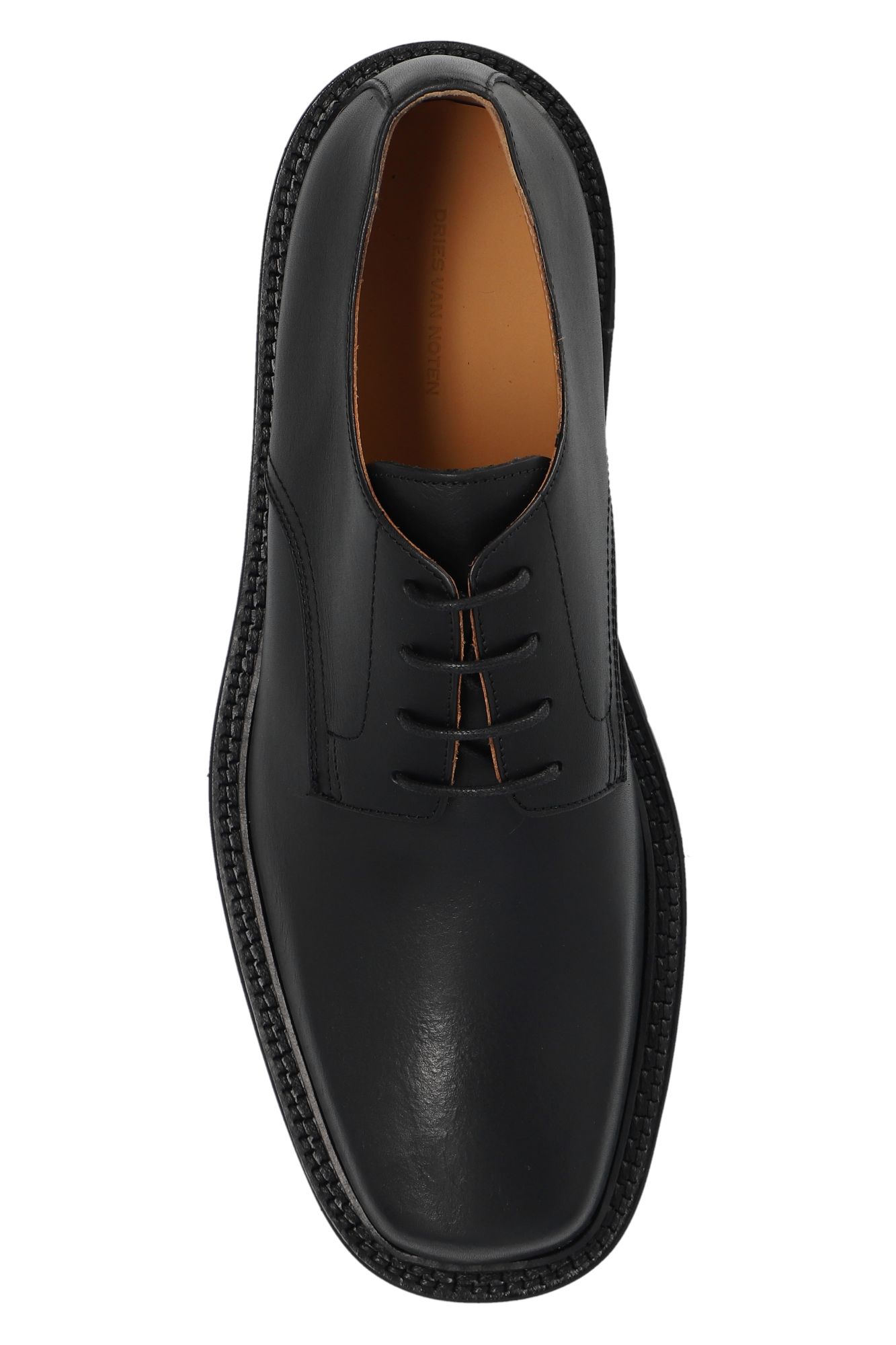 Dries van noten leather clearance derby shoes